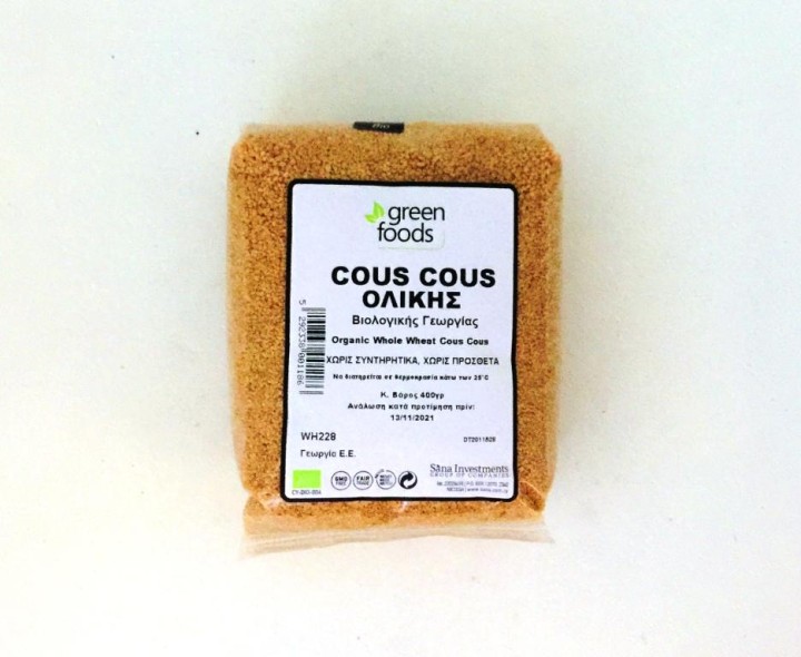 Green Foods Cous Cous 400G Bio