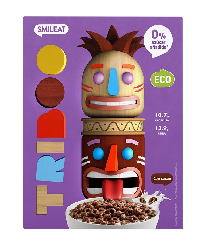 Smileat Chocolate Flavored Breakfast Cereal 300G Bio