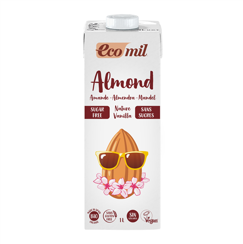 Ecomil Almond Milk Νο Sugar 1L Bio