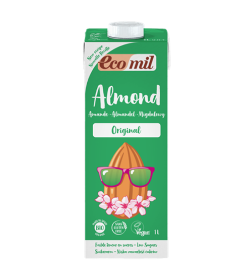 Ecomil Almond Milk With Agave 1L Bio