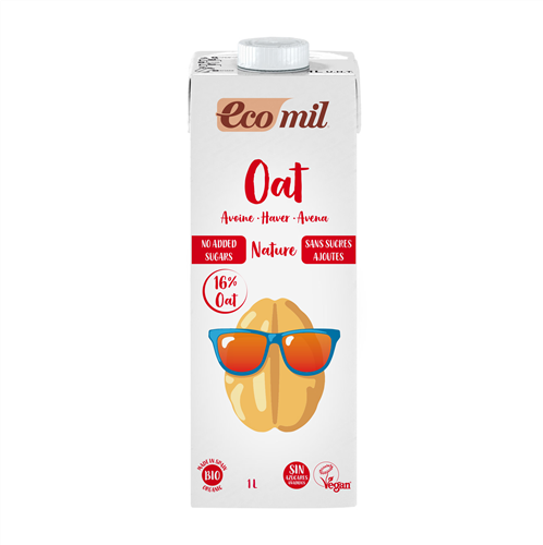 Ecomil Oat Milk Sugar Free 1L Bio