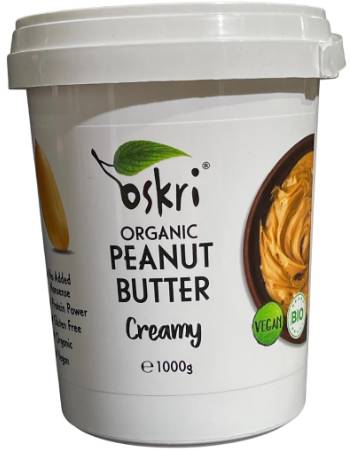 Oskri Peanut Butter Creamy Bio 1000G