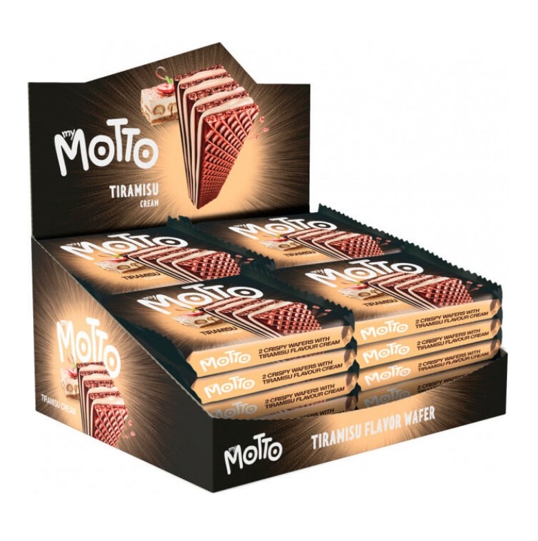 My Motto Wafer Tiramisu 34G Pack Of 20