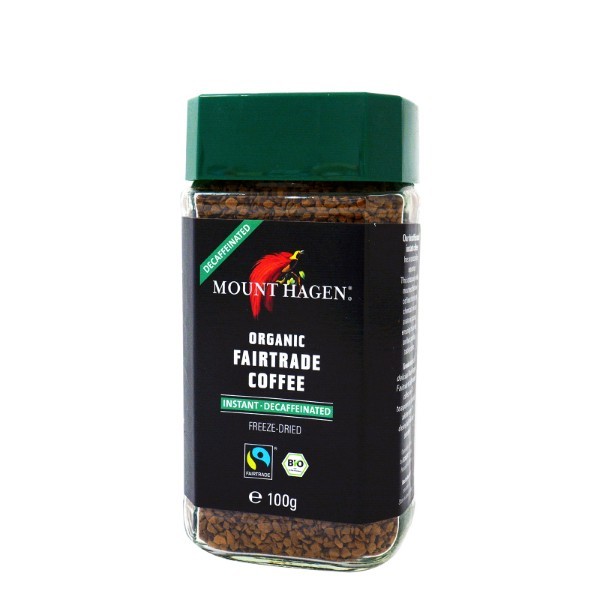 Mount Hagen, Instant Coffee Caffeine Free 100G Bio