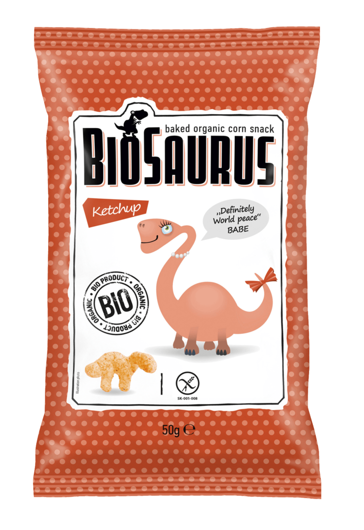 Biosaurus Ketchup Chips 50G Bio
