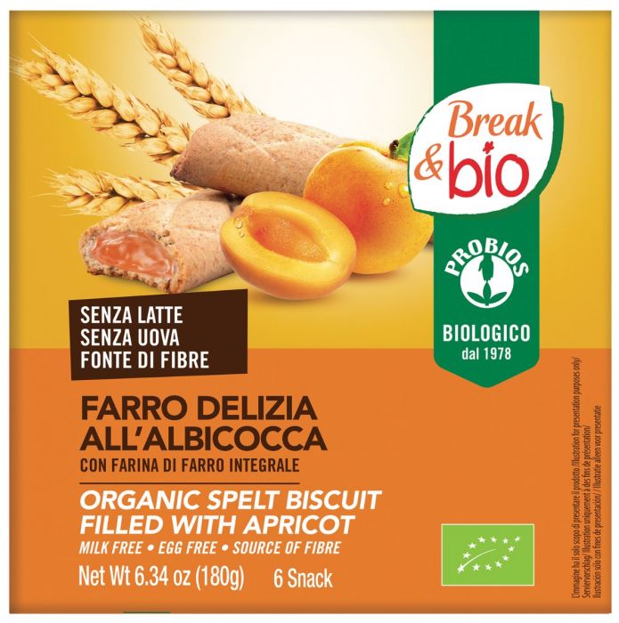 Probios Spelt Apricot Delight 6X30G Bio