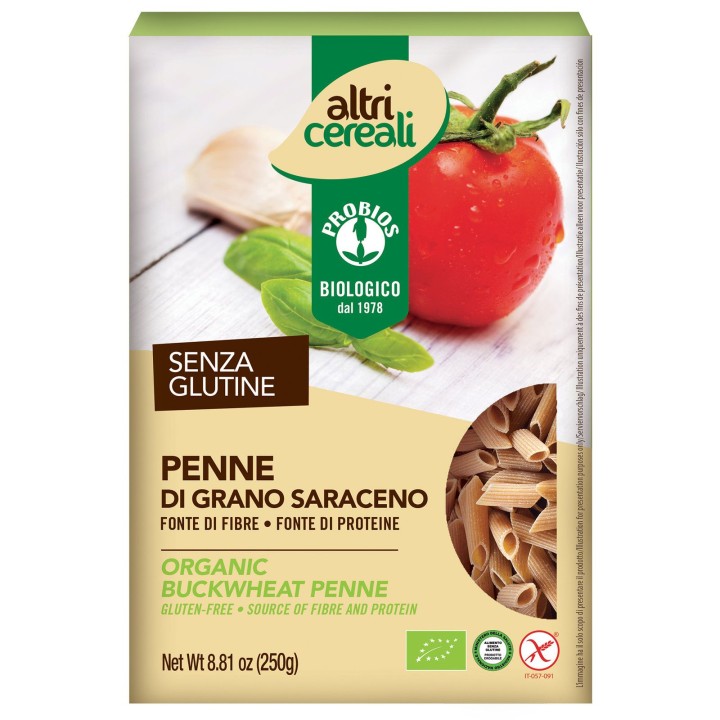 Probios Buckwheat Penne Gluten Free Bio 250G