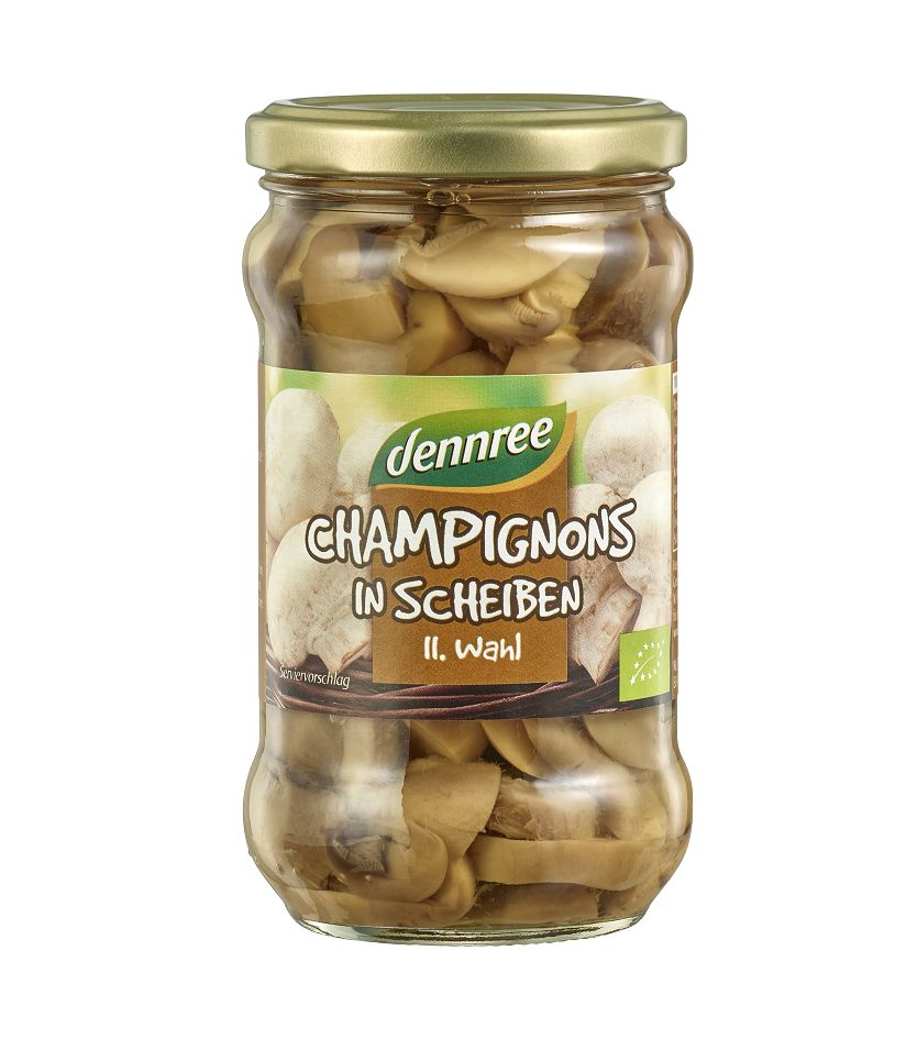 Dennree Sliced Mushrooms 280G Bio