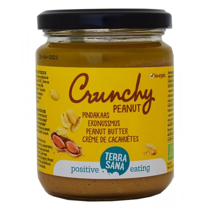 Terrasana Peanut Butter Crunchy No Salt 250G Bio