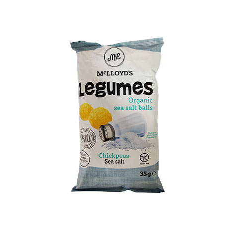 Mclloyds Chick Peas Sea Salt Snack 35G Bio