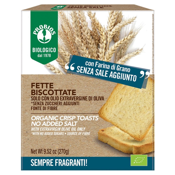 Probios Rusks No Salt 270G Bio