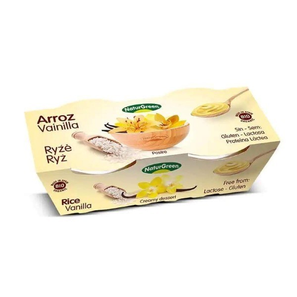 Naturgreen, Rice Dessert With Vanilla 2x125g Bio