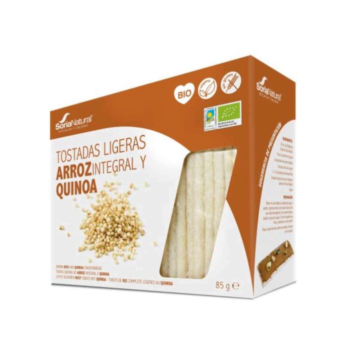 Soria Natural Light Rice And Quinoa Toasts 4X25G Βιο