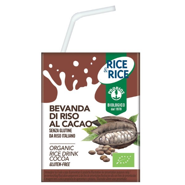 Probios, Rice Milk With Cocoa 200Ml Bio