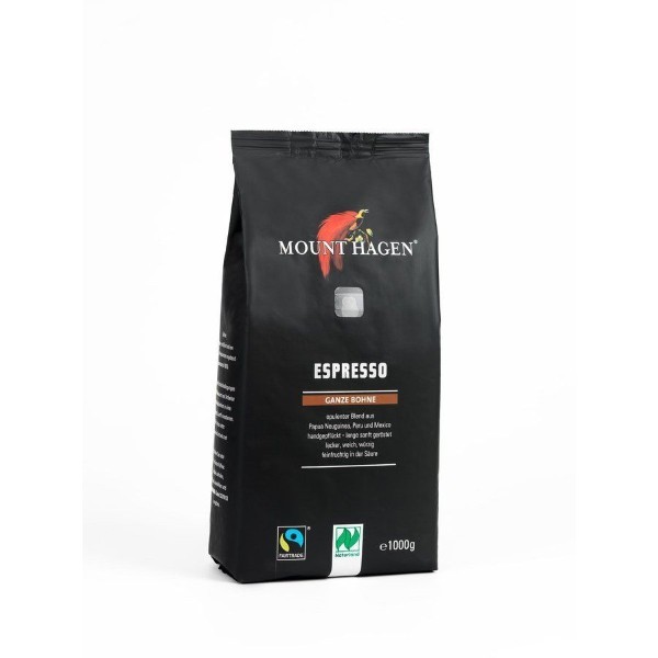 Mount Hagen, Espresso Coffee Beans 1Kg Bio