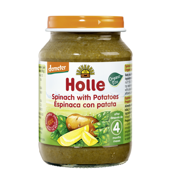 Holle Jar Spinach With Potatoes (4M) 190G (V)