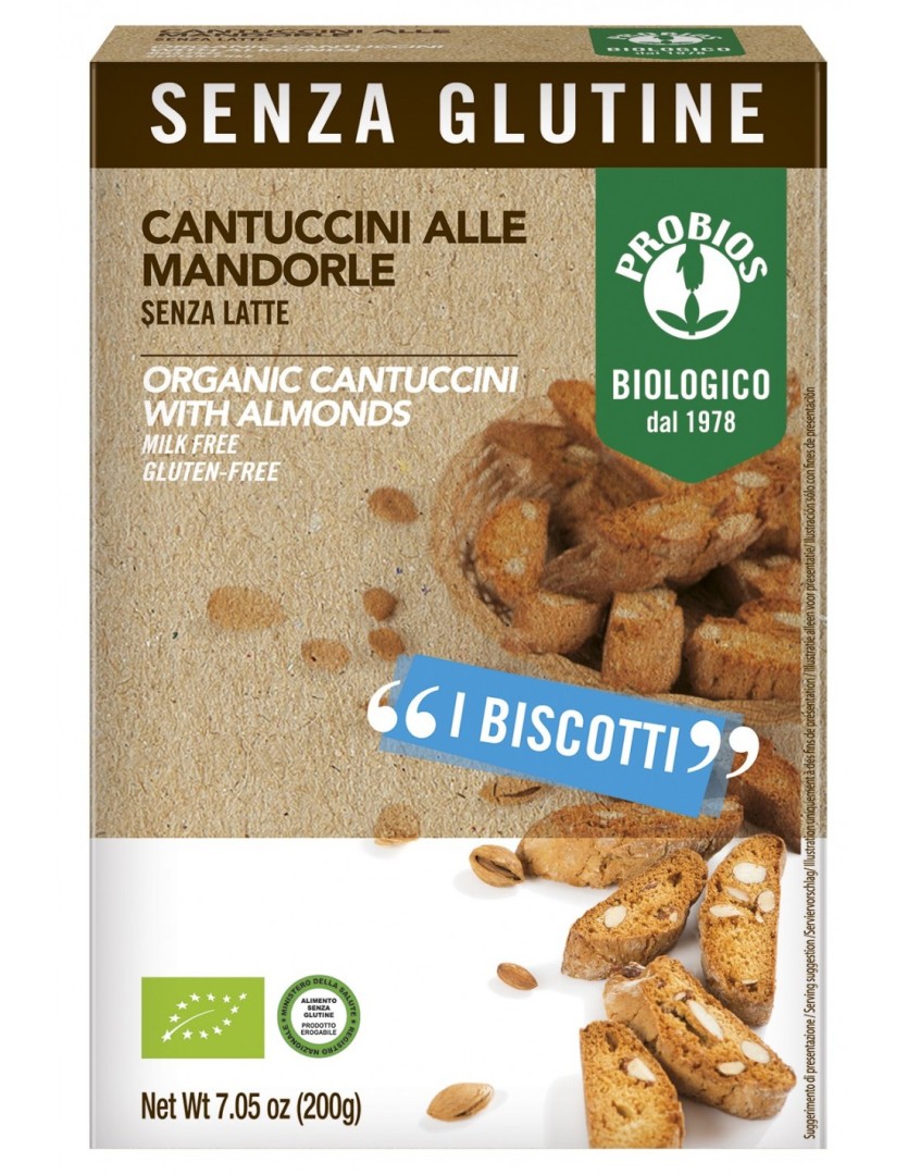 Probios Cantuccini Biscuits With Almonds 200G Bio