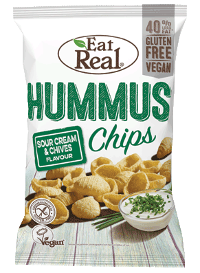 Eat Real Hummus Sour Cream Chives Chips 135G