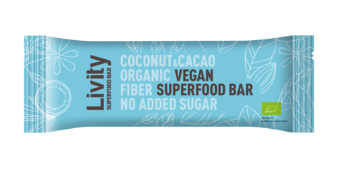 Livity Coconut Cacao Superfood Bar 25G Bio