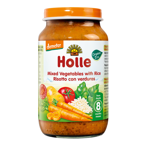 Holle Jar Mixed Vegetables With Rice (8M) 220G Bio (V)