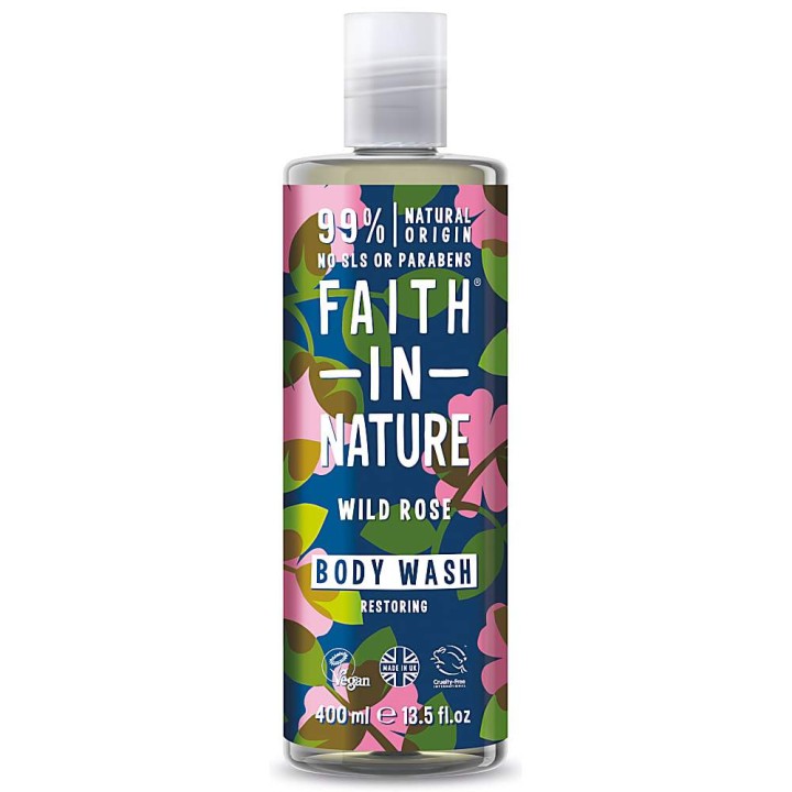 Faith In Nature Body Wash Wild Rose 400Ml