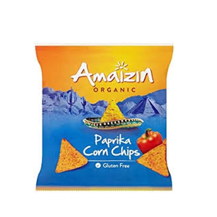 Amaizin Organic Paprika Corn Chips 75G
