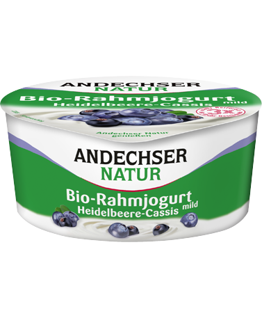 Andechser Strained Yogurt Dessert Blueberry 10 150G