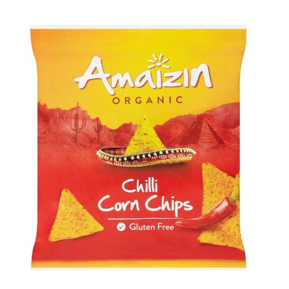 Amaizin Corn Chips Chilli 75G Bio