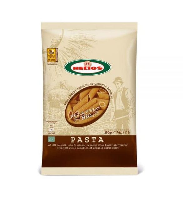 Helios Wholewheat Pennes Pasta 500G Bio