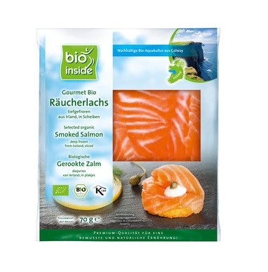 Bio Inside Smoked Salmon Slices 70G Bio - Seafood