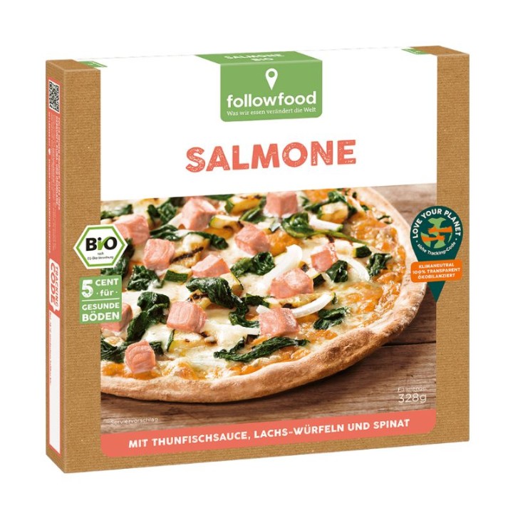 Followfood Frozen Pizza Salmone Flavour Bio Pack Of 328 Gr