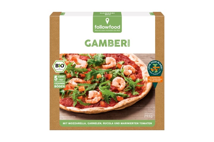 Followfood Frozen Shrimp Flavour Pizza Bio Pack Of 293 Gr
