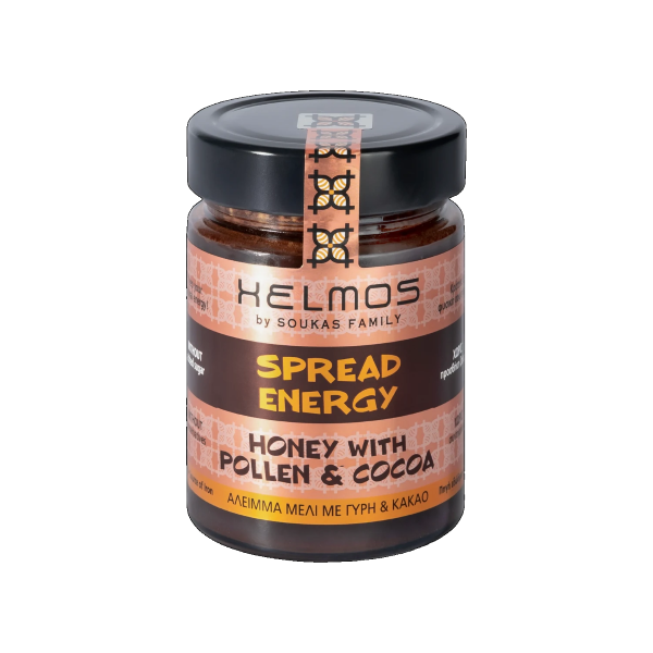 Helmos Honey With Pollen & Cocoa 420g