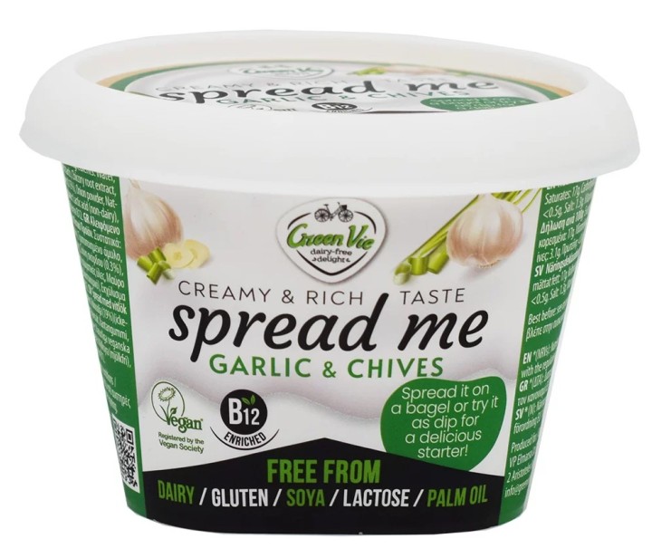 Greenvie Savoury Spread With Garlic And Chives Pack Of 200 Gr  - dip