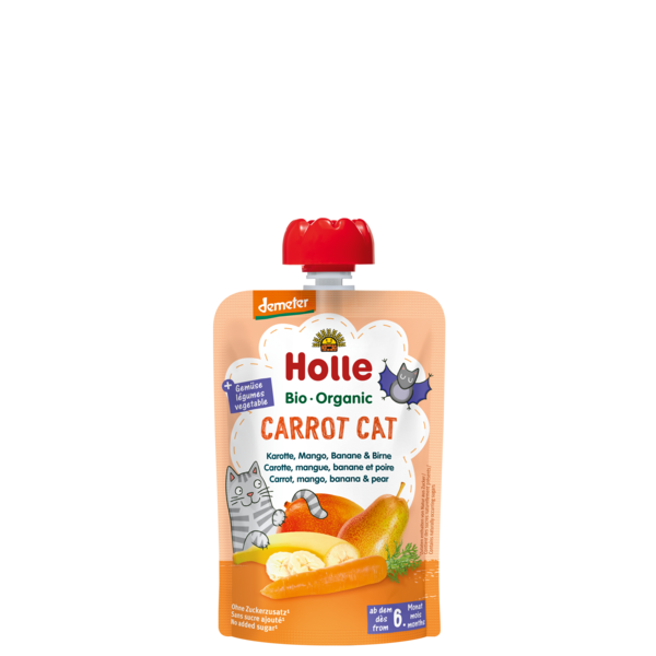 Holle Pouch Carrot Cat - Mango Banana Pear (6M) 100G Bio