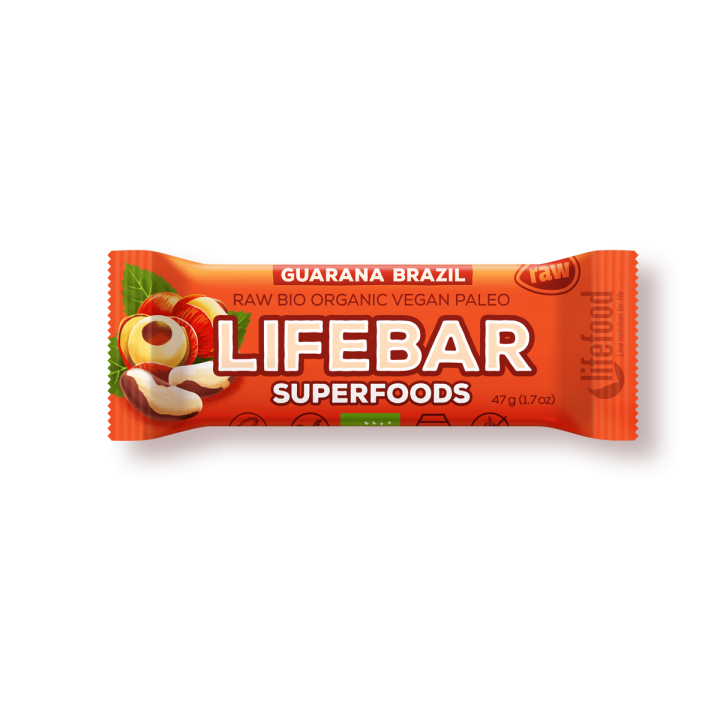 Lifebar Brazil Guarana Energy Bar 47Gbio
