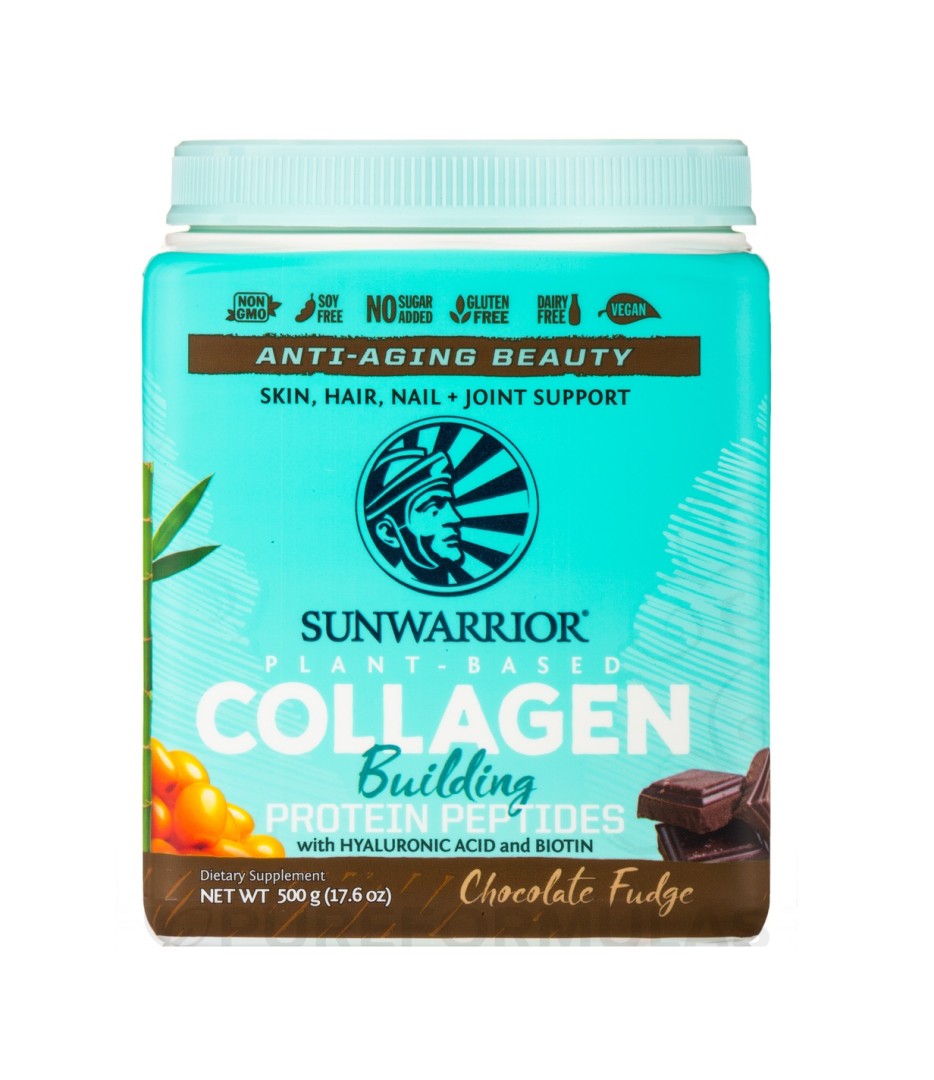 Sunwarrior Collagen Protein Chocolate  Protein Powder Fudge 500G