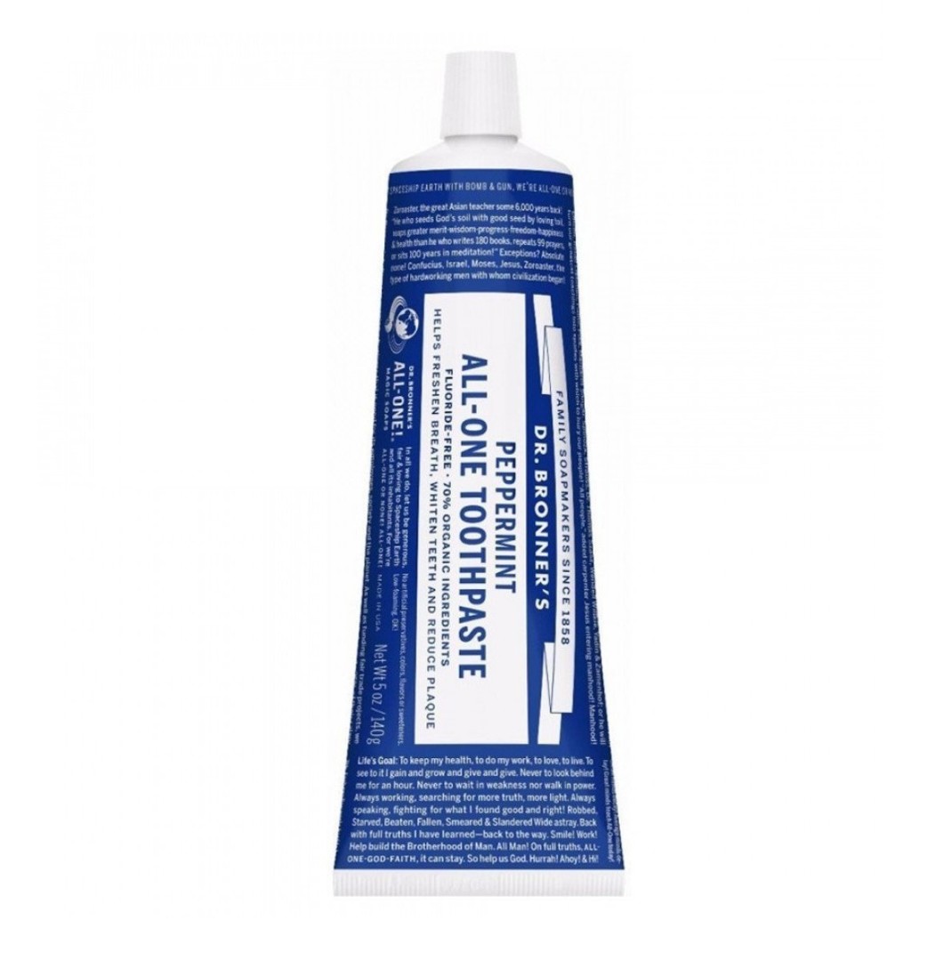 Dr. Bronners Peppermint Toothpaste 140G