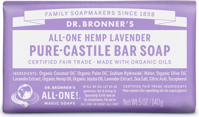 Dr. Bronners Hemp Lavender Castile Soap 140G