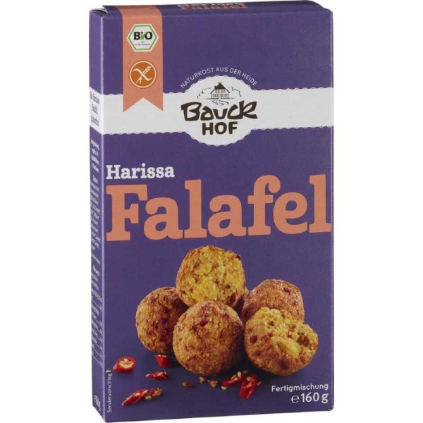 Bauck Hof, Harissa Falafel Mix G/F 160G Bio