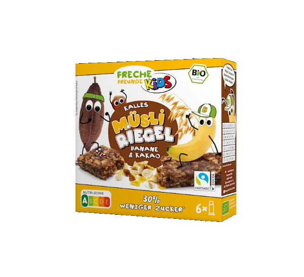 Erdbar, Muesli Bar Banana Cocoa 156g Bio