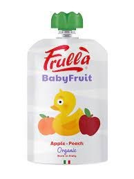Frulla, Baby Fruit Apple Peach Puree 100G Bio