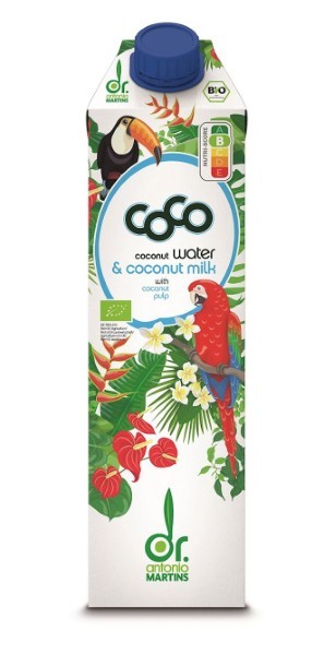 Dr. Martins, Coconut Water And Coconut Milk 1Lt Bio