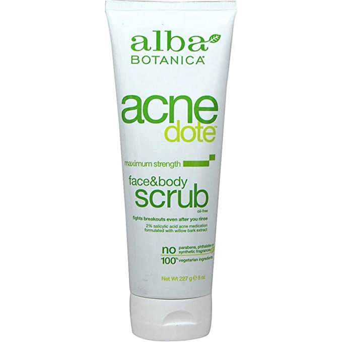 Alba Botanica Acne Face & Body Scrub 227G