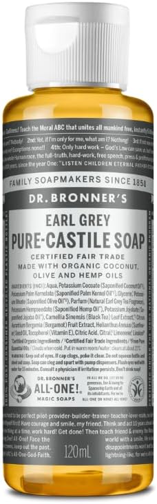 DR BRONNERS, EARL GREY CASTILE liquid SOAP 240ML