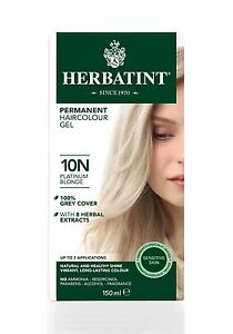 Herbatint Permanent Hair Dye 10N Platinum Blonde 150Ml