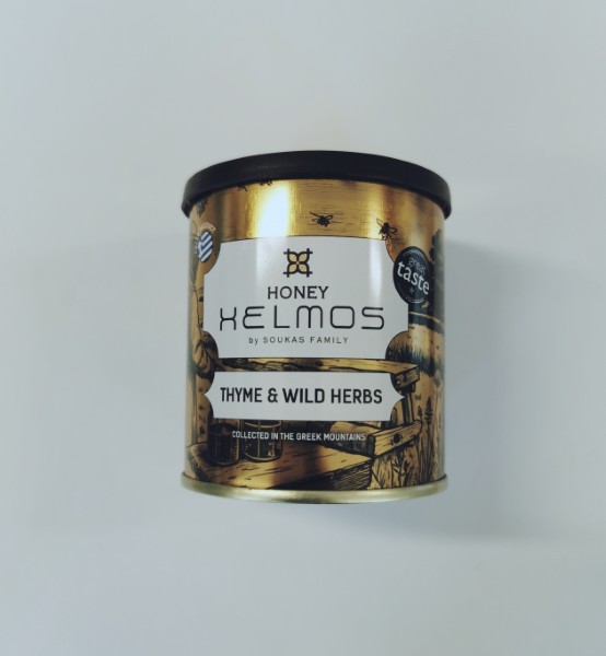 Helmos Tin Of Thyme Honey & Wild Herbs – 250g