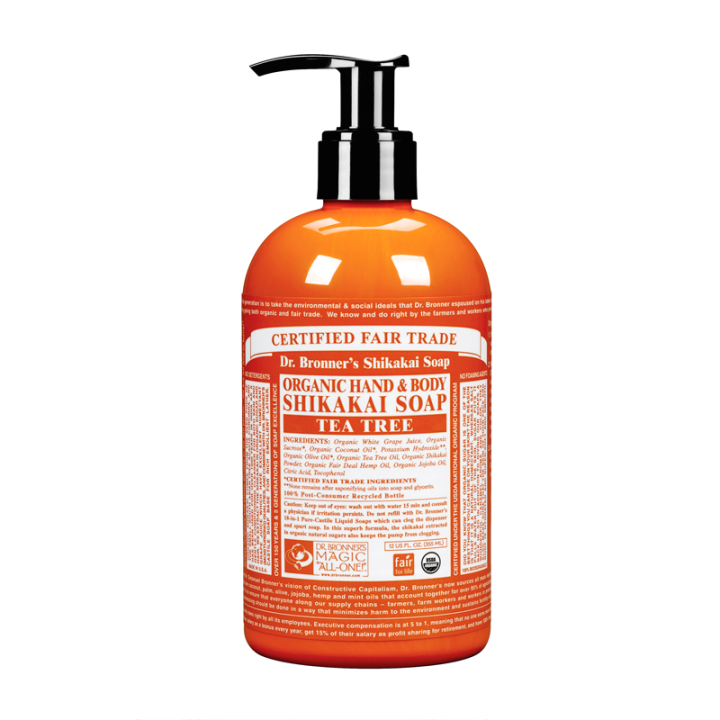 Dr. Bronners Shikakai Soap Teatree 355Ml