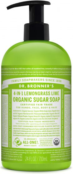 Dr. Bronners Hand Body Lemongrass Soap 710Ml