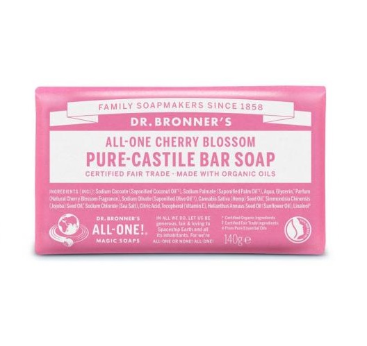Dr. Bronners Cherry Blossom Castille Soap 140G